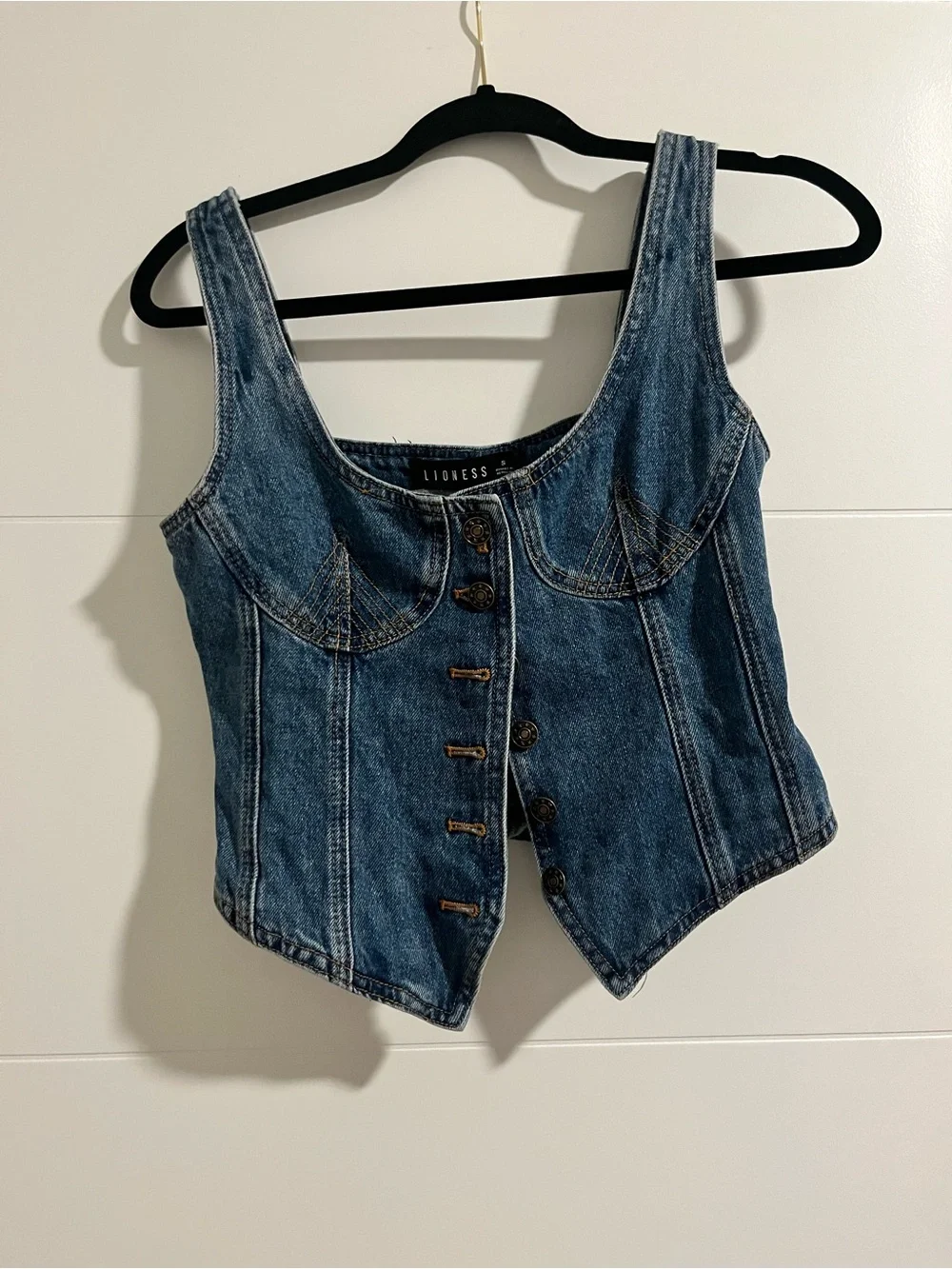 Lioness Denim After Hours Corset Top - Picture 1 of 5